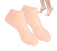 Calcetines humectantes para pies, calcetines de silicona para mujer, calcetines de pie hidratantes transpirables - Funda ergonómica en forma de U para mujeres rotas