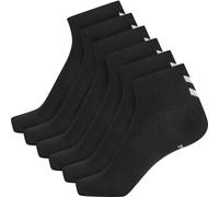 hummel, HmlCHEVRON 6-PACK MID CUT SOCKS, NEGRO, 12