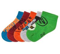 Calcetines infantiles pack 5 Patrulla Canina / Jurassic World - Azul . Talla Gris