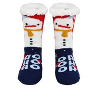 Calcetines Invierno Mujer Térmicos Antideslizantes Gordos, Abrigados Calientes - Regalo Navidad Mujer Snowman