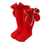 Calcetines Invierno Niña - Calcetines Largos Cálidos De Invierno para Niños Pequeños Niños Niñas Niños Calcetines De Princesa Calcetines De Suelo (Red M Infant)