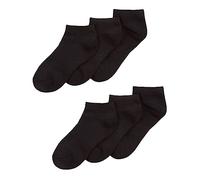 Calcetines invisibles de bambú transpirables para zapatillas deportivas para niños y niñas (6 o 12 pares), 9-12