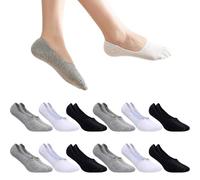 Calcetines Invisibles Hombre y Mujer - 15 Pares - Invisibles Antideslizantes con Silicona - 95% Algodón - Transpirables y Ajuste Perfecto (FR/ES, Números, 35, 40, Regular, Regular, Surtido)