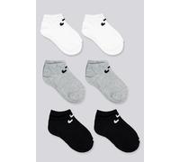 Calcetines Invisibles Nike Pack 6 Niños Blancos talla XS