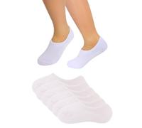 Calcetines invisibles niño/niña, de puro algodón calcetines cortos, medias transpirables suaves, antideslizantes-silicona para cualquier ocasión socks-pinkis-cortos-sport (Algodón, Blanco 25-30)