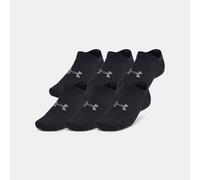 Calcetines invisibles Under Armour Essential unisex - Paquete de 6 Negro / Negro / Castlerock S
