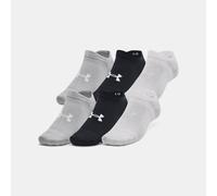 Calcetines invisibles Under Armour Essential unisex - Paquete de 6 Negro / Negro / Halo Gris S