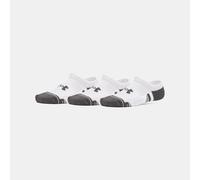 Calcetines invisibles Under Armour Performance Tech para niño/a - Paquete de 3 Blanco / Blanco / Jet Gris S
