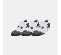Calcetines invisibles Under Armour Performance Tech para niño/a - Paquete de 3 Blanco / Blanco / Jet Gris XS