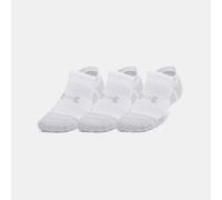 Calcetines invisibles Under Armour Performance Tech Pro unisex - Paquete de 3 Blanco / Blanco / Mod Gris M