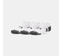 Under Armour 3 pares Performance Tech Invisible XL Blanco