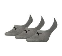 Calcetines invisibles unisex PUMA, pack de 3 pares, Accesoiros, Gris, 35-38 35-38