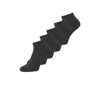 Jack & Jones Calcetines Dongo Hombre cortos lisos, lote 5 pares, Negro