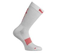 Kempa Logo Classic Calcetines, Sin género, Blanco/Rojo, 41-45