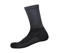 Calcetines Largas Shimano S-Phyre Merino Negro Gris, Talla S-M (talla : 36-40)
