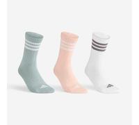 CALCETINES LARGOS DE DEPORTE ADIDAS ROSA BLANCO VERDE LOTE DE 3 PARES. 37/39