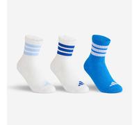 Calcetines largos de deporte lote de 3 pares niño, adidas JR High azul blanco 31/33