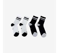 CALCETINES LARGOS DE DEPORTE RS 300 NEGRO, BLANCO EN LOTE DE 4 PARES. 43/46