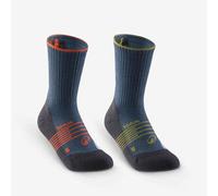 Calcetines largos de senderismo lana (2 pares) 27 a 38 niños, Hike 900 31/34