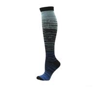 Calcetines largos para correr para hombre y mujer para deportes al aire libre que proporcionan apoyo para tobillos hinchados y piernas cansadas (L/XL azul claro)