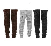 Calcetines largos para mujer, calcetines largos de invierno, calcetines altos hasta el muslo para mujer, calcetines de punto extra por encima de la rodilla, calcetines gruesos más cálidos,