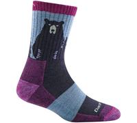 Calcetines de mujer Darn Tough Bear Town Micro Crew Lightweight With Cushion Talla de calcetines: 41-42,5 / Color: violeta