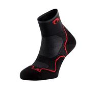 Lurbel Calcetines de trail Desafío Three Transpirable, tobillero, antiampollas 42-44 Negro/Rojo