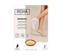 IROHA NATURE - Calcetines Nutritivos con Aceite de Argán y Macadamia | Tratamiento Intensivo para Pies Secos y Deshidratados | Efecto Flash, Naturales y 100% Vegano