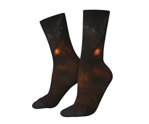 Calcetines Media Caña Dragón De Fuego Con Misty Calcetines Cómodos Absorbentes Del Sudor Calcetine Para Hombre Tennis Adulto 40Cm