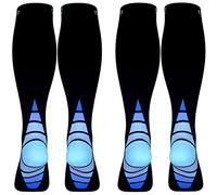 Calcetines/Medias de compresión para Hombres y Mujeres, (2 Pares) Mejor circulación sanguínea, prevenir los coágulos sanguíneos, acelerar la recuperación Best Graduated Athletic Fit para Correr