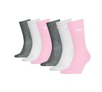 PUMA Calcetines gris / rosa claro / blanco, Talla 35-38