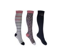 Calcetines -Miami- set 3 pares - Colores Rojo, Negro HKM - gris/negro / 39-42
