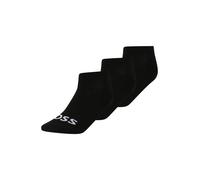 BOSS Paquete de 3 pares de calcetines a la altura del tobillo con logos en contraste - Style3P AS Logo CC W, 50502073 Negro 35-38