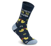 Calcetines mujer divertidos-Calcetines altos mujer de algodon con dibujos-calcetines estampados de colores y validos desde la talla 36-40 (FR/ES, Números, 36, 40, Regular, Regular, PATOLAVIDA)
