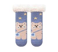 Calcetines Mujer Divertidos,Calcetines Tipo Pantuflas para Bebé Rends Calcetines NavideñOs Suaves para NiñOs PequeñOs Calcetines CáLidos De VellóN Que No Son De Invierno