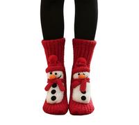Calcetines Mujer Navidad Feos, Calcetines TéRmicos para con DiseñOs Animados 3D De Invierno para Uso Interior Y Exterior con Dobladillo para Botas