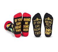 Calcetines Mujer y Hombre de Algodón Calcetines Divertidos Casual Unisexo Calcetines con Antideslizantes 'DO NOT DISTURB , I AM BUSY GAMING', Regalo para Navidad, Familias y Amigo (Negro+Negro)