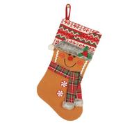 Calcetines navideños, calcetines de 47 centímetros con un patrón tridimensional - Bolsas de dulces reutilizables para Navidad, para adultos, niños, dulces, de manto y