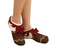 Calcetines Navideños, Calcetines Divertidos Hombre, Calcetines De Suelo Interior Para El Medias Gruesas Antideslizantes Con De Navidad Y Para Hombres Y Mujeres Educación Temprana Otoño E Invierno