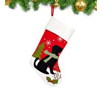 Calcetines Navideños - Decoración con Tema De Mascotas Ornamento Rústico | Calcetín Navideño Familiar - para Niños Niñas Adolescentes Mujeres Adultos Premios de Fiesta Aula Chimenea Invierno