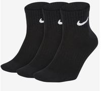 NIKE U Nk Everyday Ltwt Ankle 3pr Calcetines, black/(white), M Unisex adulto