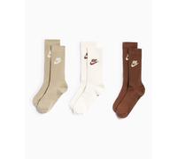 Calcetines Nike Sportswear Everyday Essential Unisex (3 Pack) Ref. DX5025-904 Color Beige Marrón Talla XL