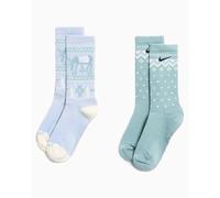 Calcetines Nike Winter Wonderland Unisex (2 Pack) Ref. HV6939-903 Color Azul Talla S