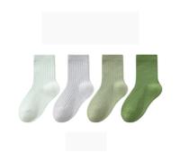 Calcetines NiñO 35-38-Calcetines Rojos NiñA Calcetines Suaves para NiñAs, CóModos Y De Uso Diario, para El Colegio, Antideslizantes, para Jugar, Deportivos, Lisos. (Green, 1-4 Years)