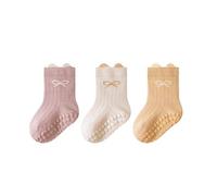 Calcetines Niño - Calcetines para Bebés Que Aprenden A Caminar Suela Suave con Agarre Zapatos para Bebés Y Recién Nacidos (Khaki 1-3 Years)