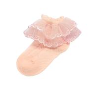 Calcetines NiñO Invierno-Calcetines Bebe 0-3 Meses Calcetines De AlgodóN Lindos De Primavera Y OtoñO Calcetines De Encaje Bordados Delicados Calcetines De Princesa De Encaje (Orange, 5-6 Years)