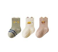 Calcetines Niños Divertidos - Calcetines para Bebés Que Aprenden A Caminar Suela Suave con Agarre Zapatos para Bebés Y Recién Nacidos (Green 0-6 Months)