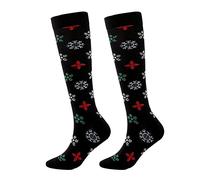 Calcetines Originales Mujer, Medias De CompresióN NavideñAs con DiseñOs Animados para Hombre Y Mujer Calcetines TéRmicos De PresióN Larga DuracióN hasta La Rodilla con Estampados 3D Divertidos