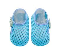 Calcetines para aprender a andar para bebé, malla transpirable, zapatos para gatear para niños pequeños, ligeros, antideslizantes, suelas suaves, zapatillas de estar por casa de un solo color