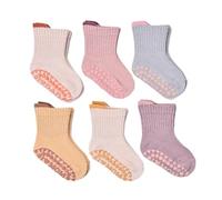 Calcetines para Bebés - Calcetines Transpirables con Agarre para Bebés Que Aprenden A Caminar Suela Suave Y Cómoda para Interiores Y Exteriores (12-18 Months)